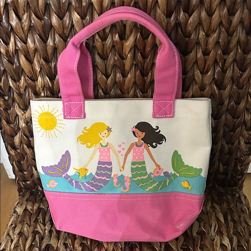 Colorful Mermaid Kids Tote Bag